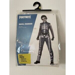Fortnite Skull Ranger Skeleton Halloween Costume Youth Boys Girls Size Med 8-10